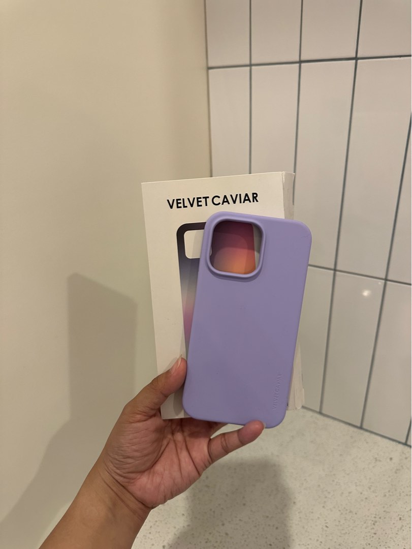 Velvet Caviar Silicone case 14 Pro Max Purple, Mobile Phones & Gadgets, Mobile & Gadget