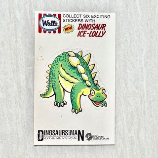 Vintage 1989 Wall’s Dinosaur Ice-Lolly Sticker