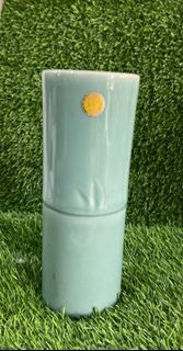 Vintage Celadon Green Bamboo Pattern Porcelain Tall Vase with Sticker 11” x 4.25” inches - P699.00