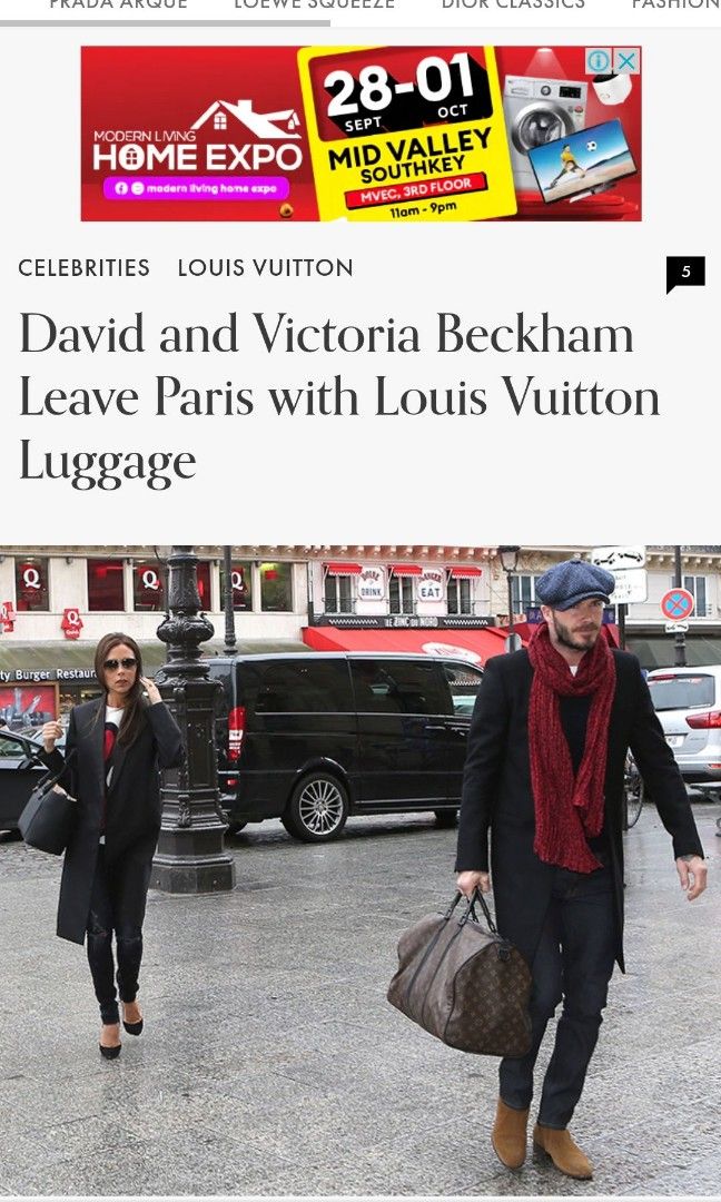 davidbeckham got the bag #LOUISVUITTO