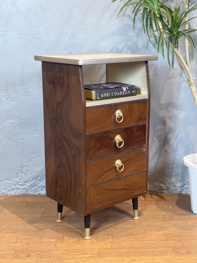 Vintage style side drawer, Furniture & Home Living, Furniture, Shelves ...