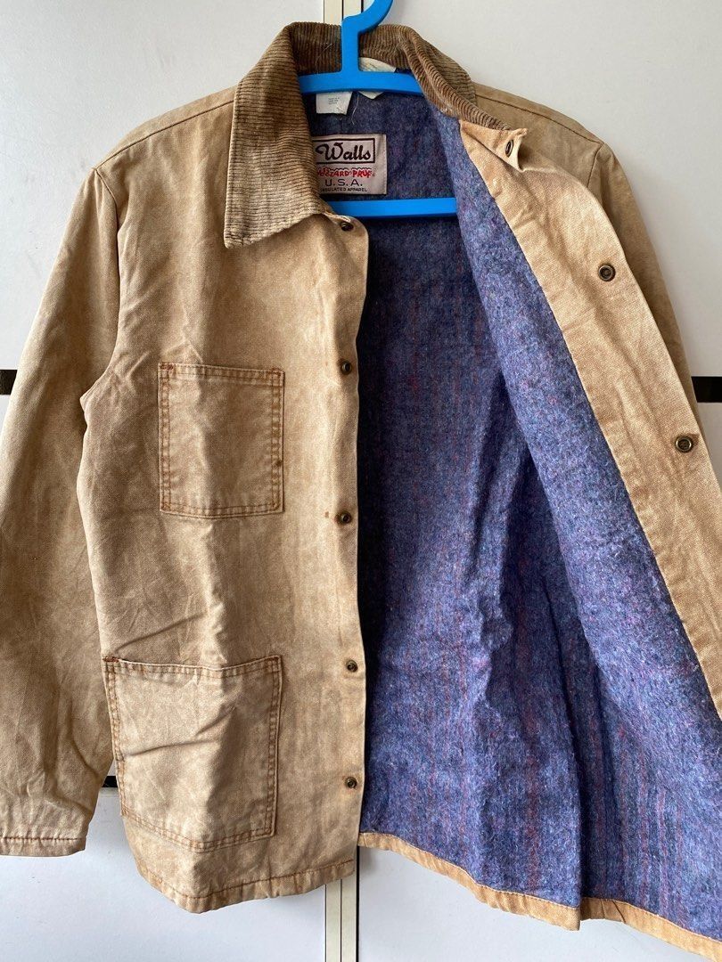 VINTAGE WALLS BLIZZARD PRUF CHORE JACKET MADE IN USA B16