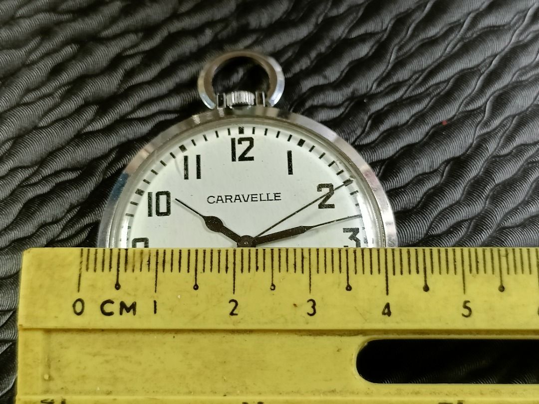 Bulova caravelle pocket watch clearance