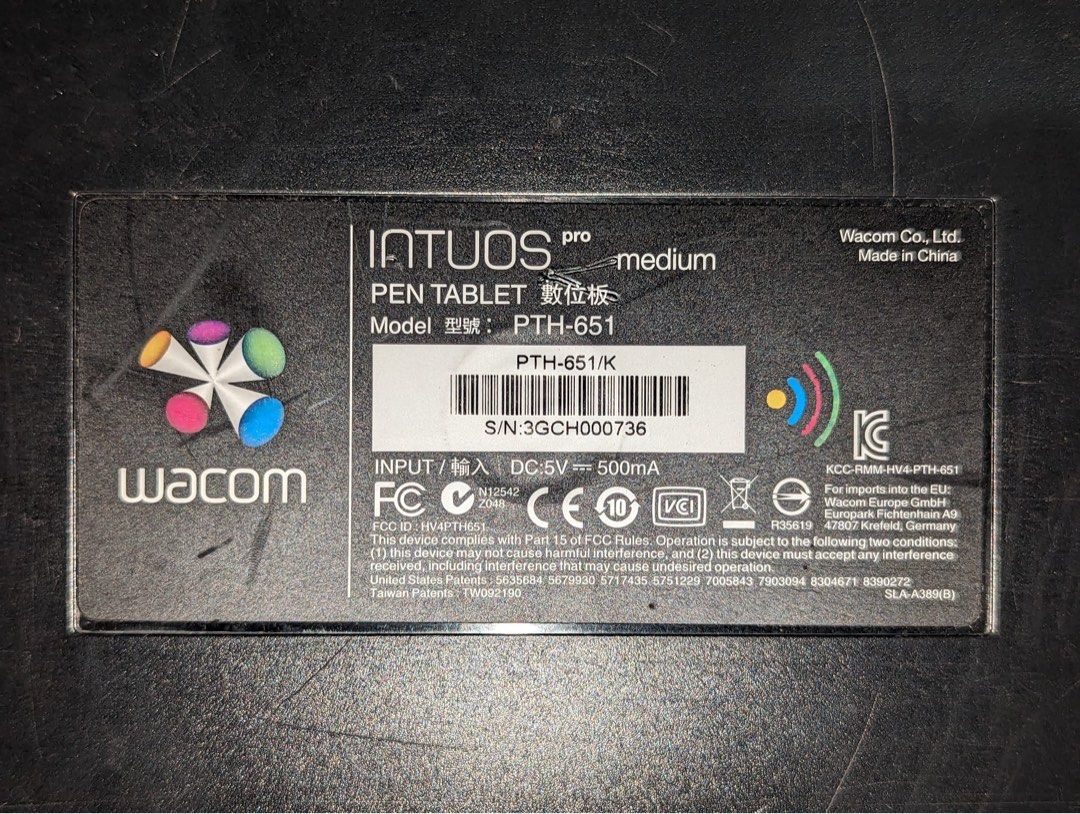 Wacom intuos pro medium pen tablet pth-651 for computer, Computers ...
