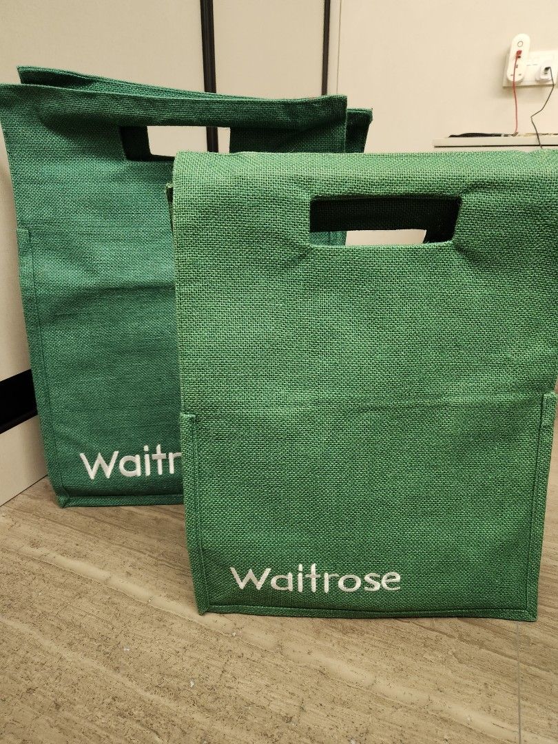 Waitrose large hotsell jute trolley bag