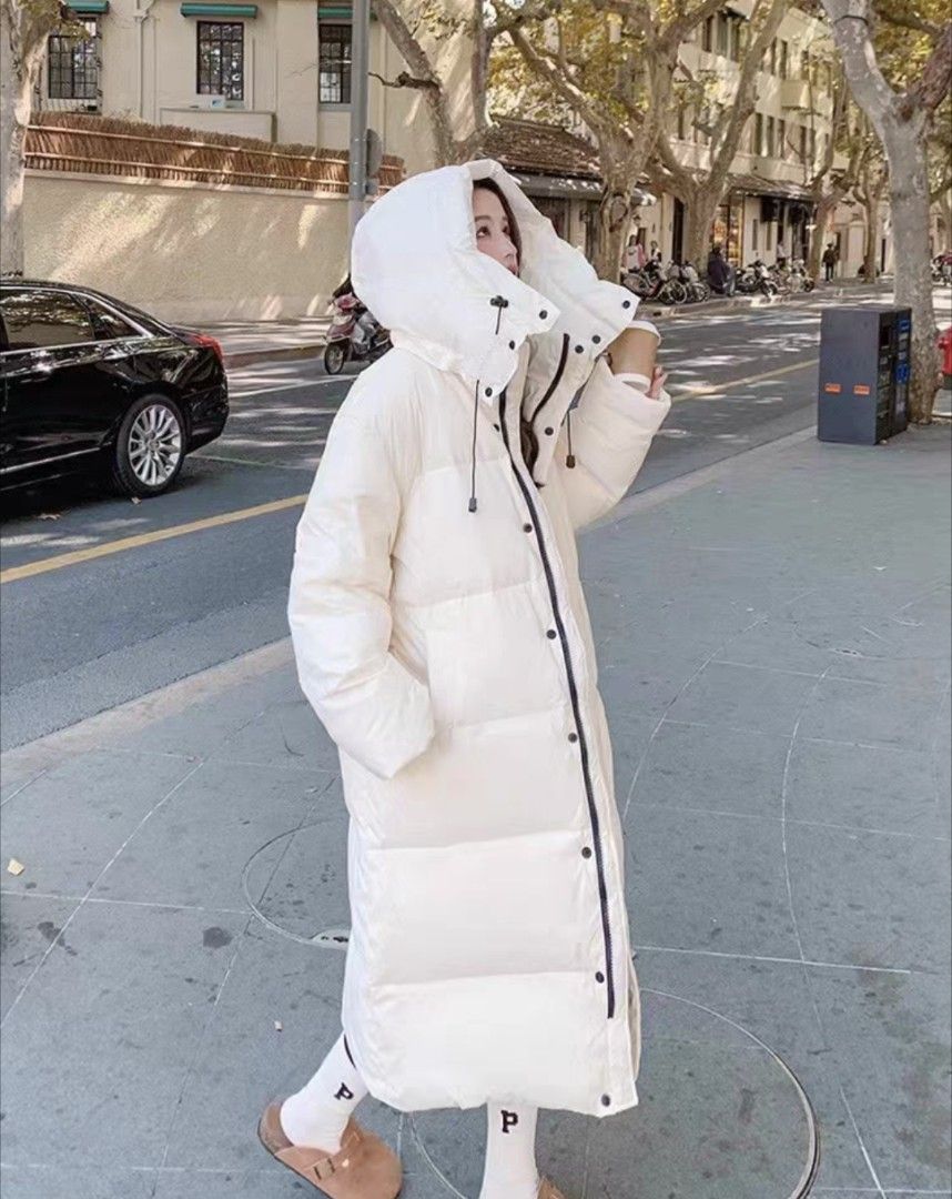 White long winter jacket new arrivals