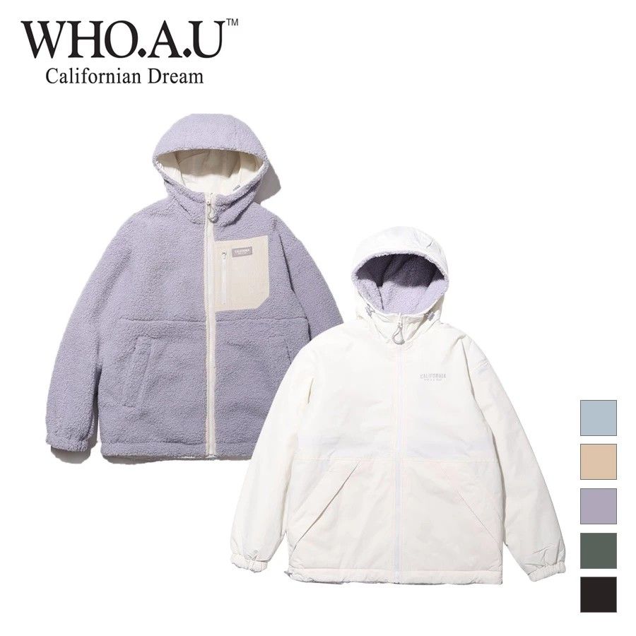 WHOAU Reversible Hood Warm Up jacket, Women's Fashion, Coats