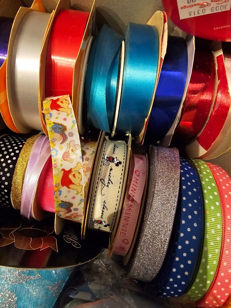 Tool Box Ribbon Whole box of ribbons, Hobbies & Toys, Stationery & Craft, Craft ...