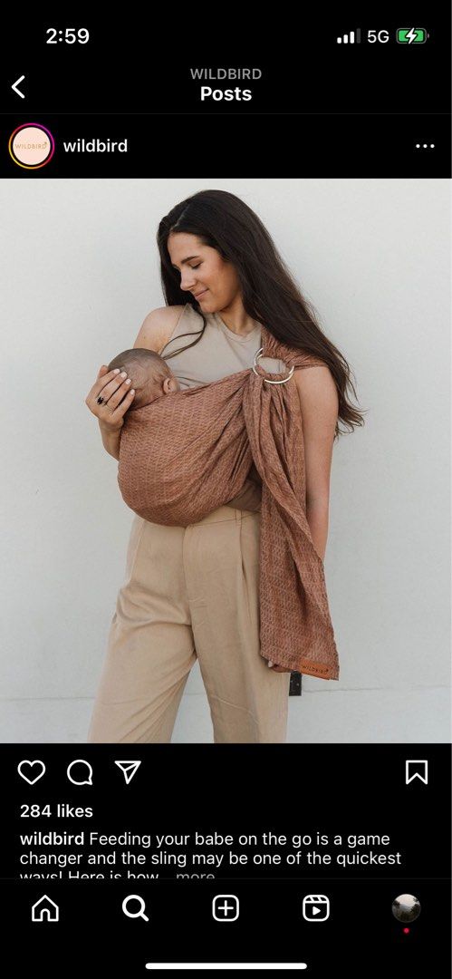 Birdie ring sling store