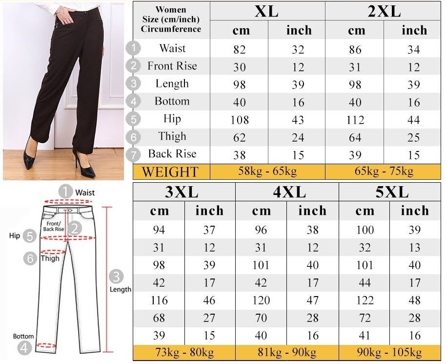 5xl pants hot sale size