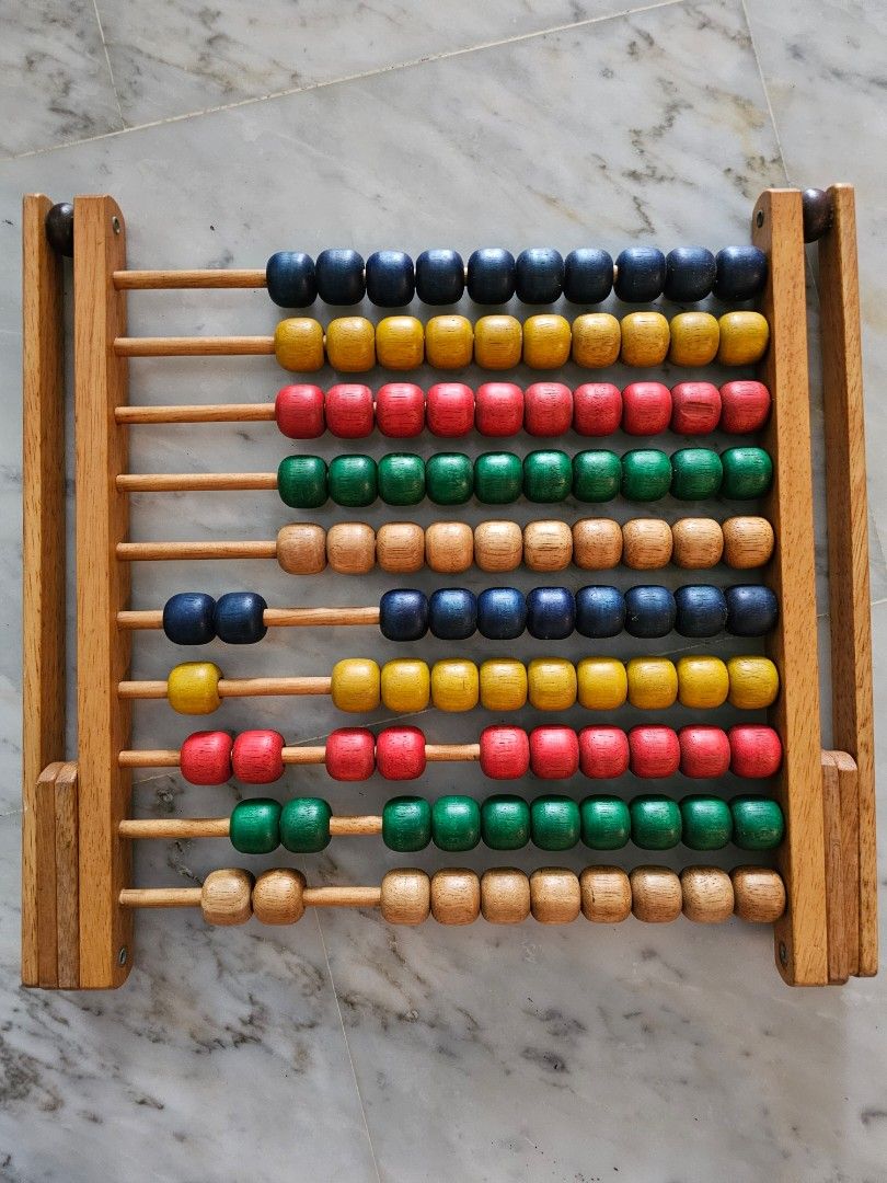 Montessori Math Hemoton 1PC Abacus Math Learning Toy Kids Educational ...
