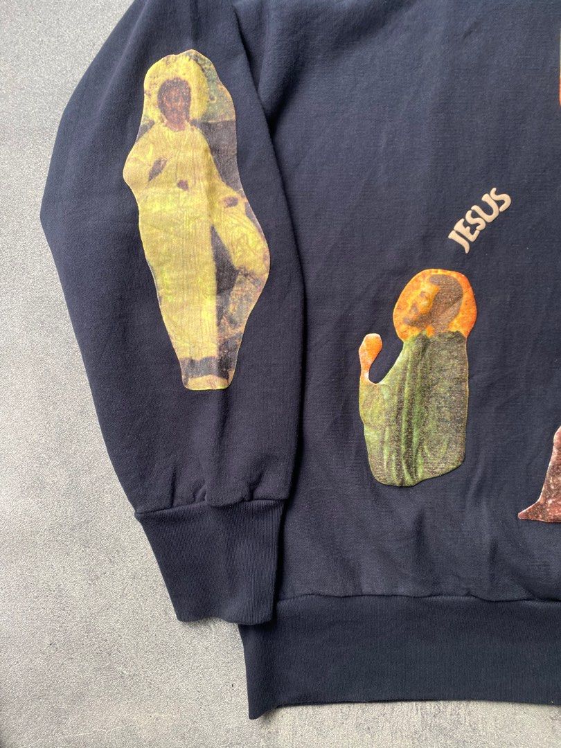 Yeezy Kanye West Jesus Is King sweatshirt authentic original not issey miyake kapital yohji yamamoto rick owens helmut lang raf simons dior prada balenciaga hermes Fesyen Pria Pakaian Baju Luaran di