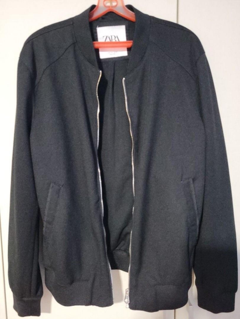 Zara pique bomber jacket outlet