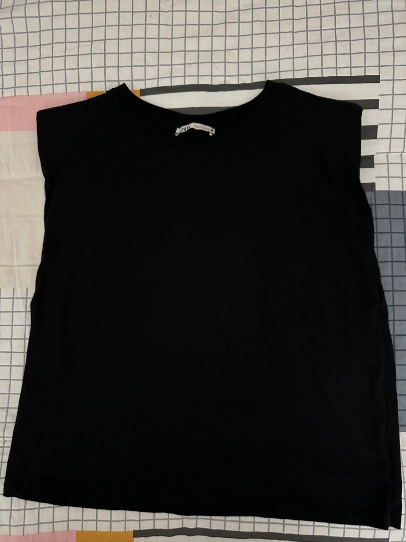 Zara padded best sale shirt
