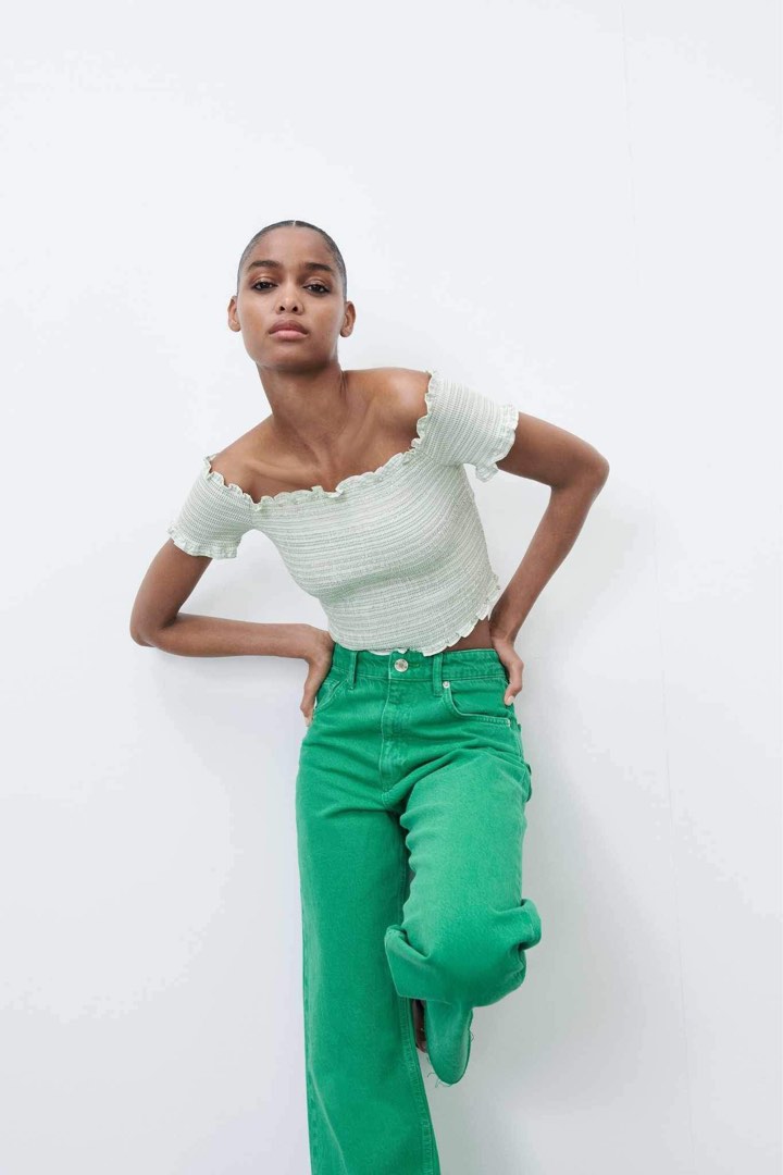 ZARA smock top