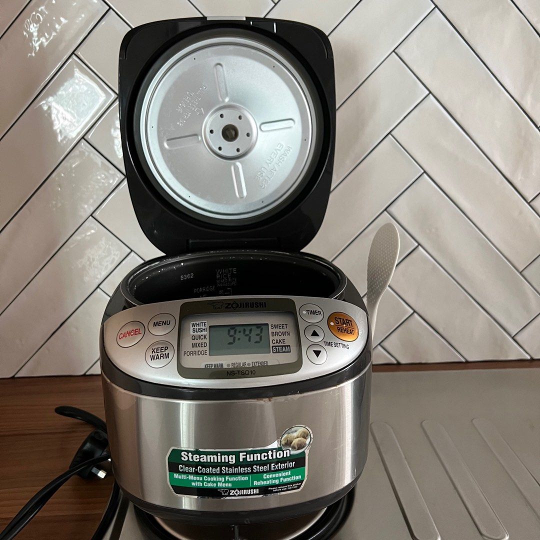 Zojirushi Micom Cuociriso Fuzzy Logic, 5,5 Tazze, Bianco, Tecnologia Avanzata Con Timer E Mantieni Caldo