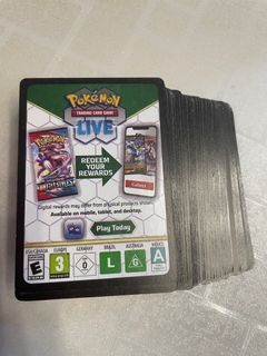 (Selling in pairs) Pokémon TCG code cards