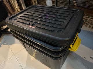 143L Storage Box with Wheels (3pcs)