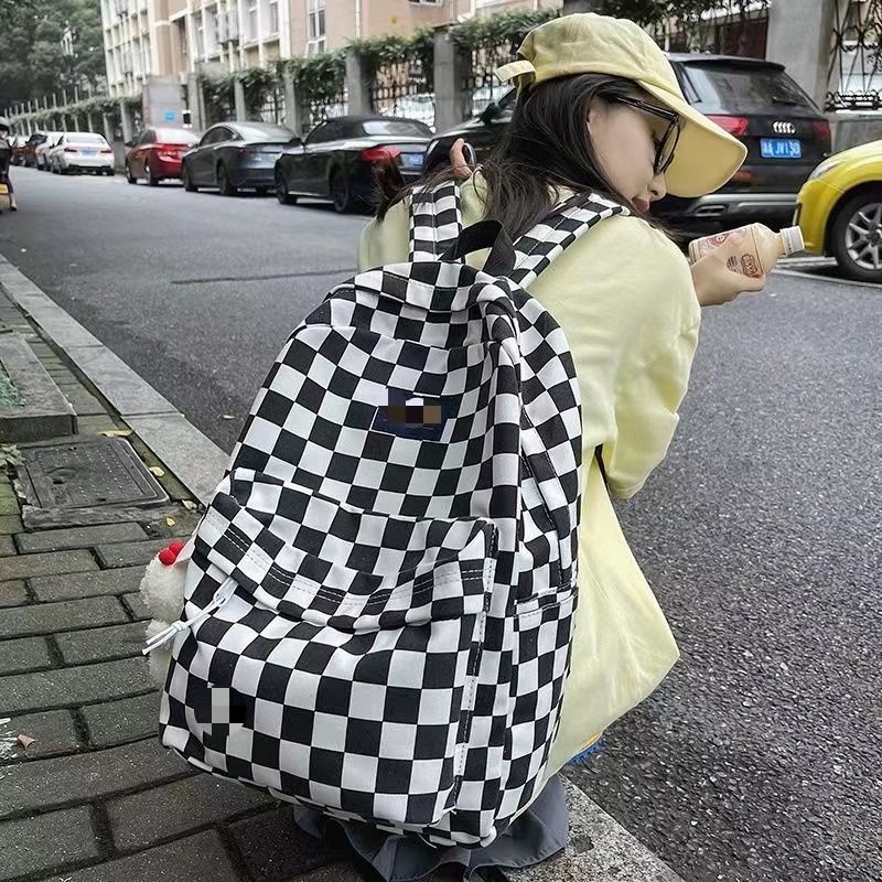 Checkered Backpack – The Korean Fashion