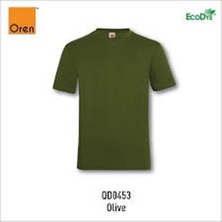 5XL OLIVE ARMY GREEN DRIFIT EYELET ROUND NECK TSHIRT UNISEX QD04 SB0962