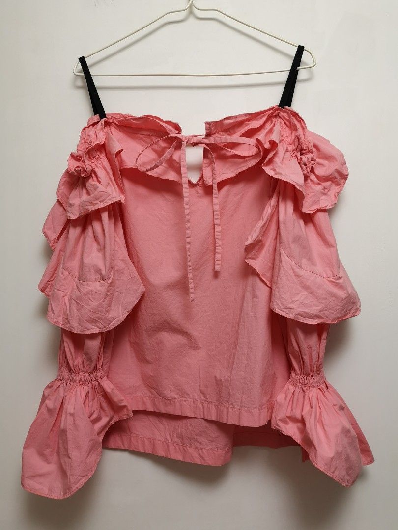 Pink Ruffle Shirt