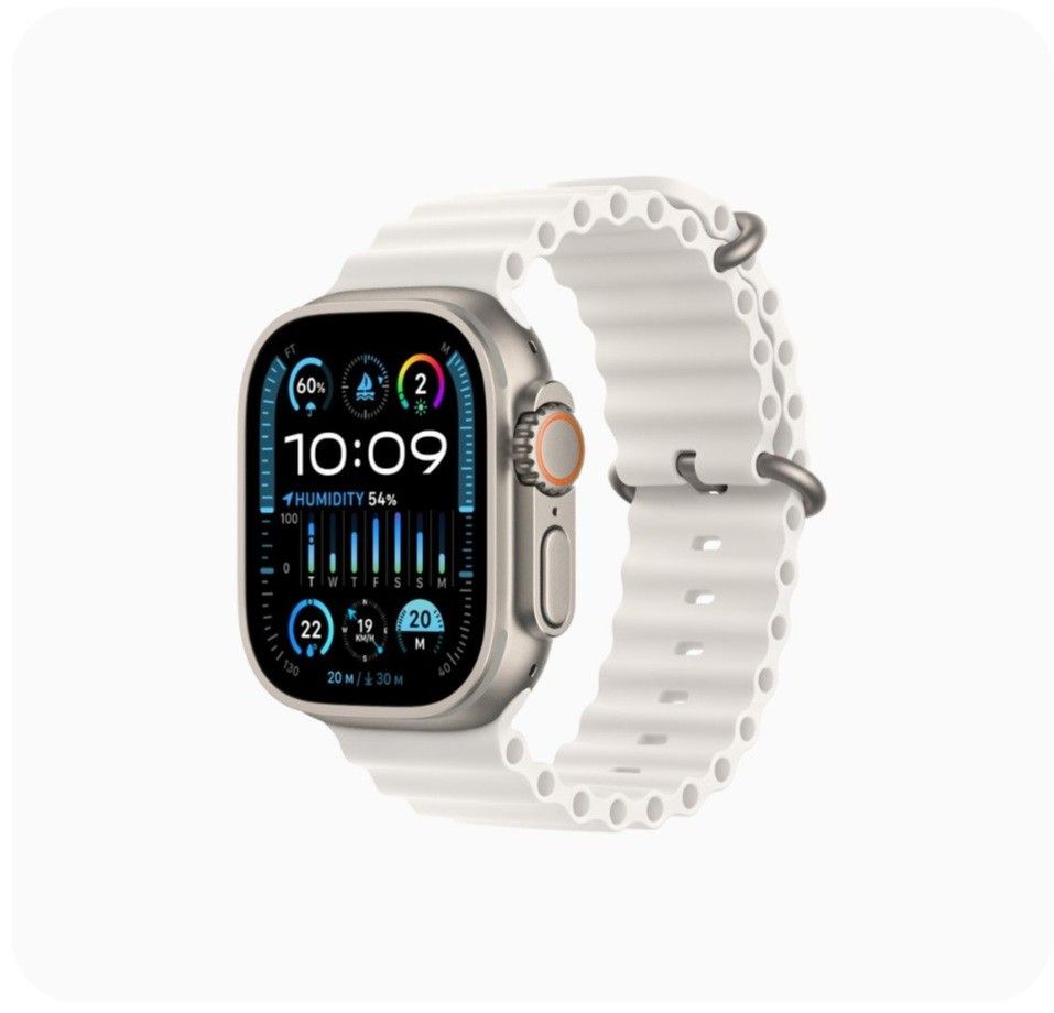 全新未開封Apple Watch Ultra 2 （海洋白）, 手提電話, 智能穿戴裝置及