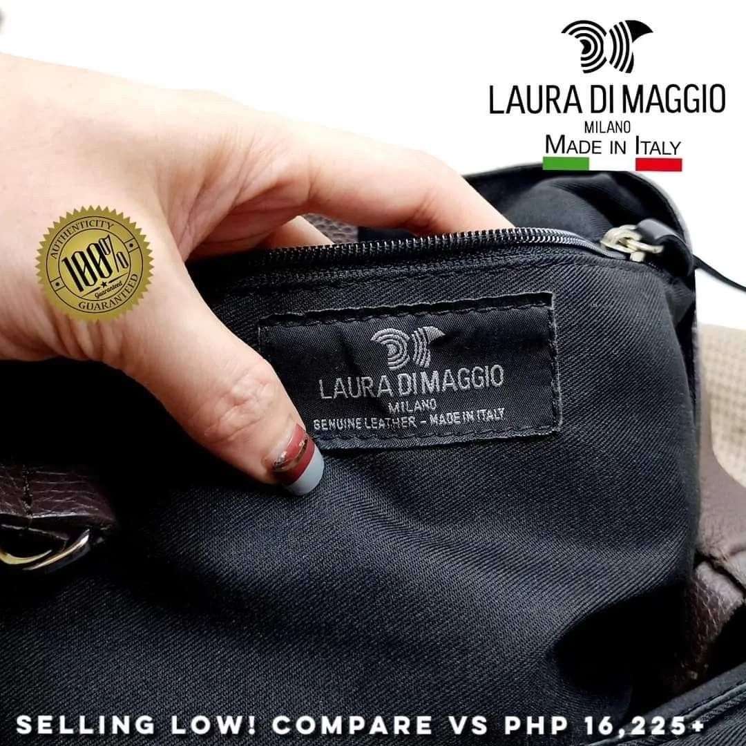 Laura Di Maggio Genuine Leather Handbag Purse Made in Italy 