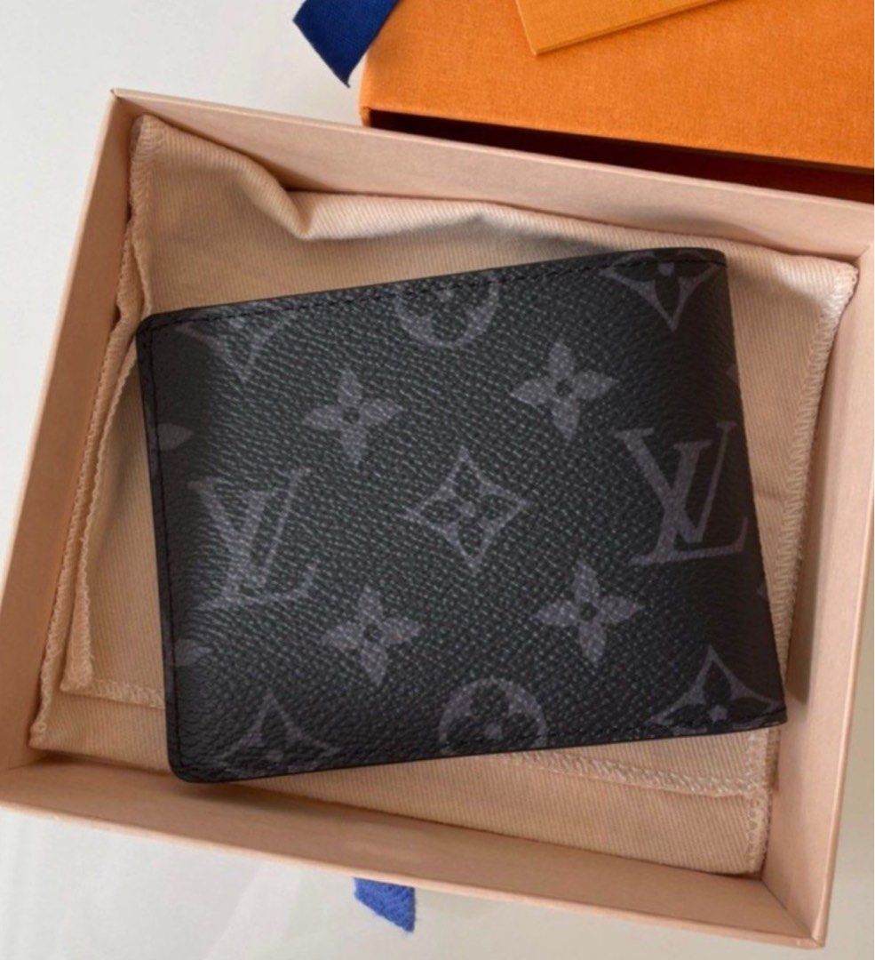 Authentic Louis Vuitton LV Slender Wallet N64033 (BLUE), Luxury