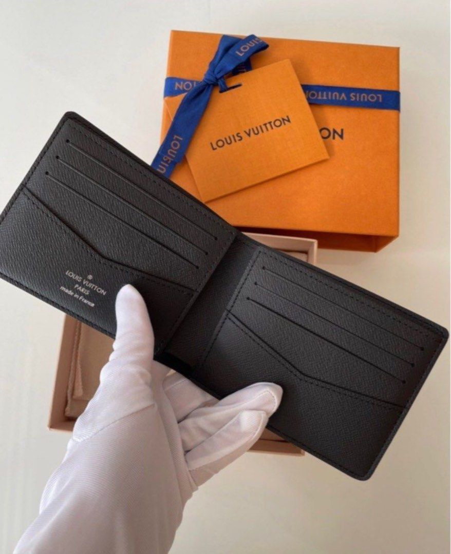 Authentic Louis Vuitton LV Slender Wallet N64033 (BLUE), Luxury