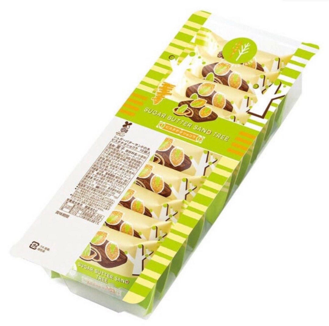 日本直送 Sugar Butter Sand Tree 限定口味 開心果味奶油夾心餅 10件裝, 嘢食 & 嘢飲, 包裝食物&即食食物
