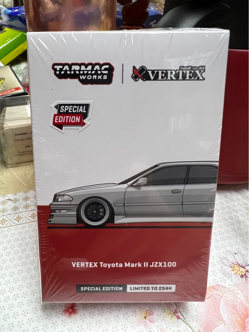 全新Tarmac Works Scale 1/64 豐田VERTEX Toyota Mark II JZX100 ...
