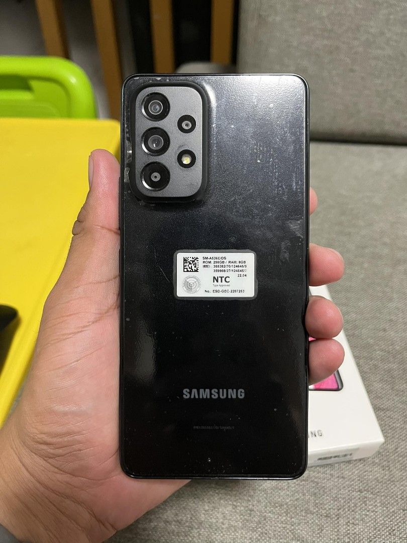 A53 5g 256 + galaxy watch 4 40mm (Category: Samsung) located in Angeles City. Submitted by alyuseuf68755 (Listing ID 1256797692, Image 3). Description: selling my samsung a53 5g 256 and galaxy watch 4 40 mm complete accessories and box rfs: new phone ios.