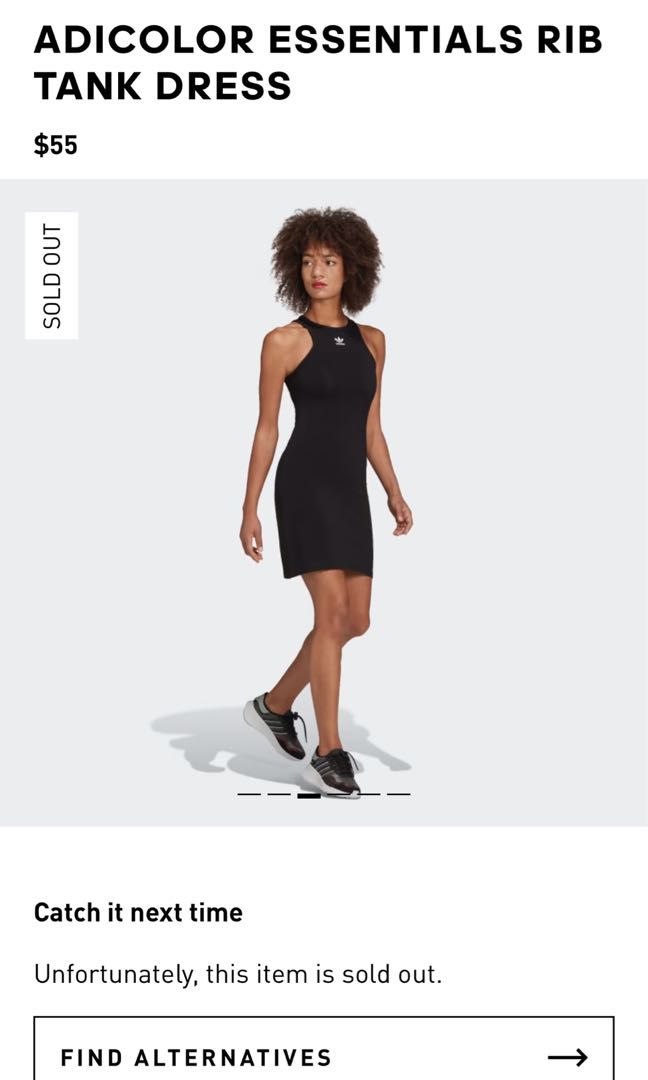 Adidas Adicolor Essentials Rib Tank Dress Women s Fashion