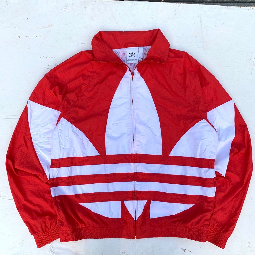 Adidas big 2025 logo jacket