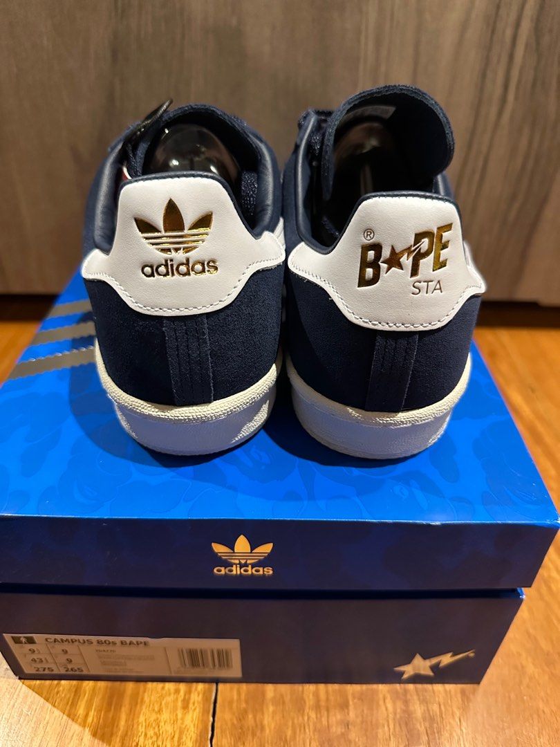 adidas gazelle silver green womens Adidas Campus 80s x Bape Collegiate Navy main image 1