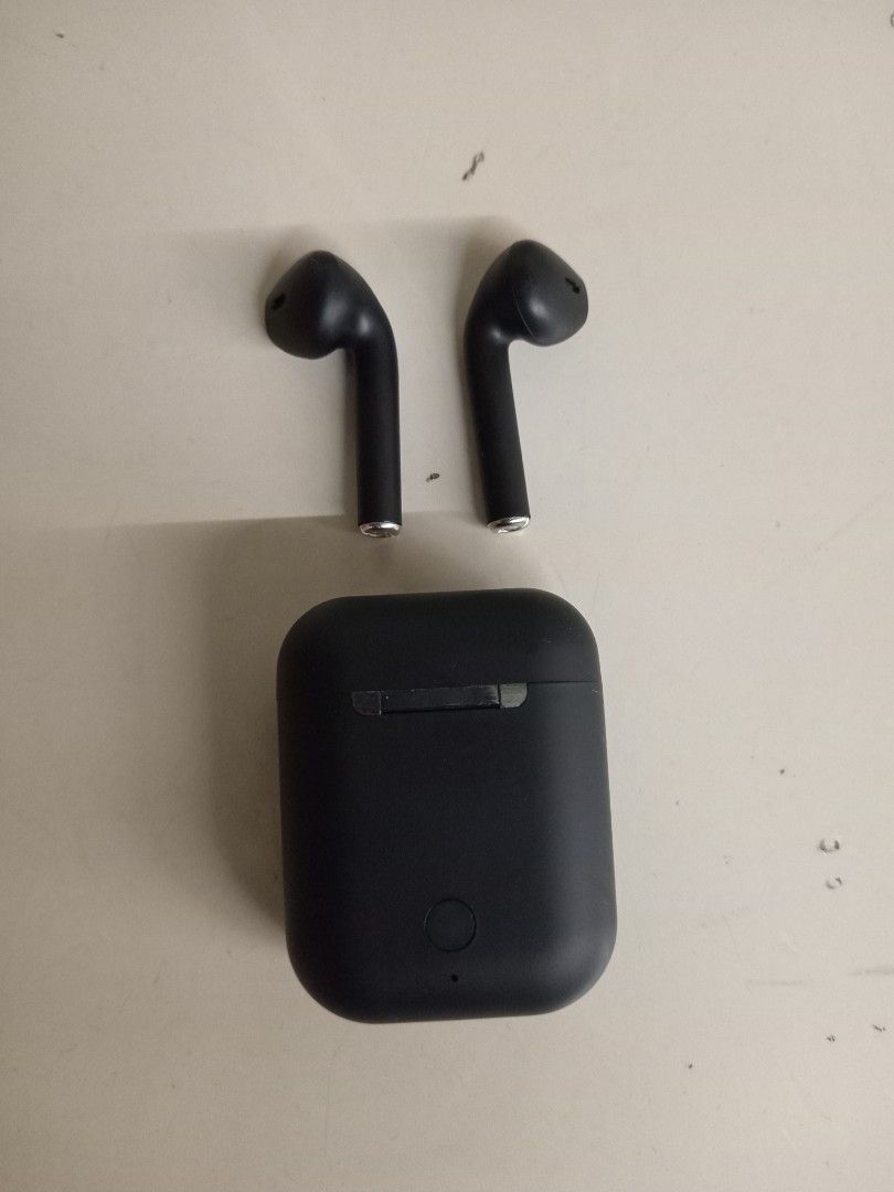 Airpods i12 Black Audio Earphones on Carousell