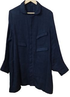 Anatomica linen overcoat