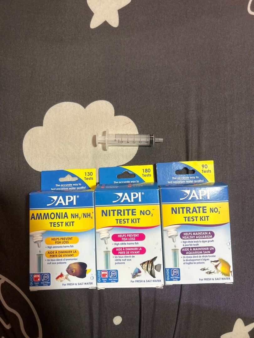 API Test kits - ammonia, nitrite, nitrate bundle, Pet Supplies, Health ...