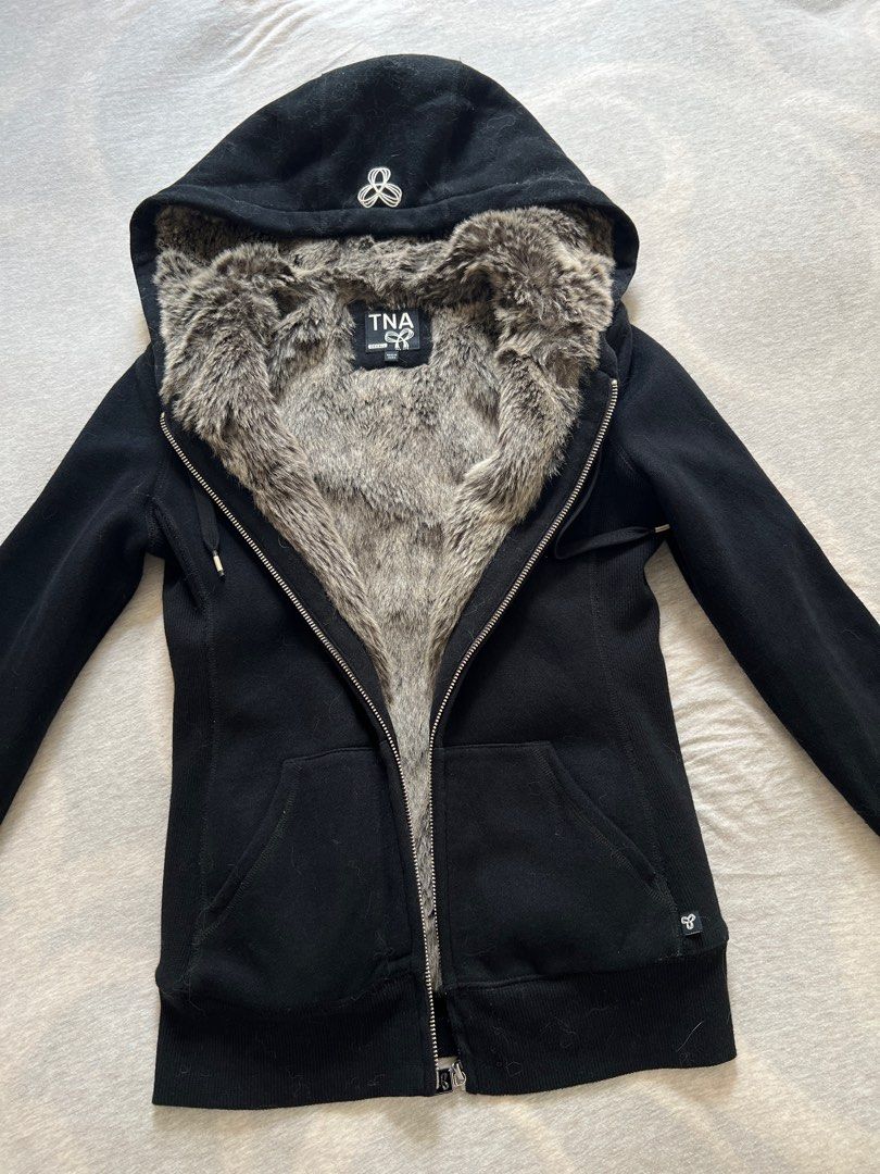 Tna fur lined hoodie hot sale