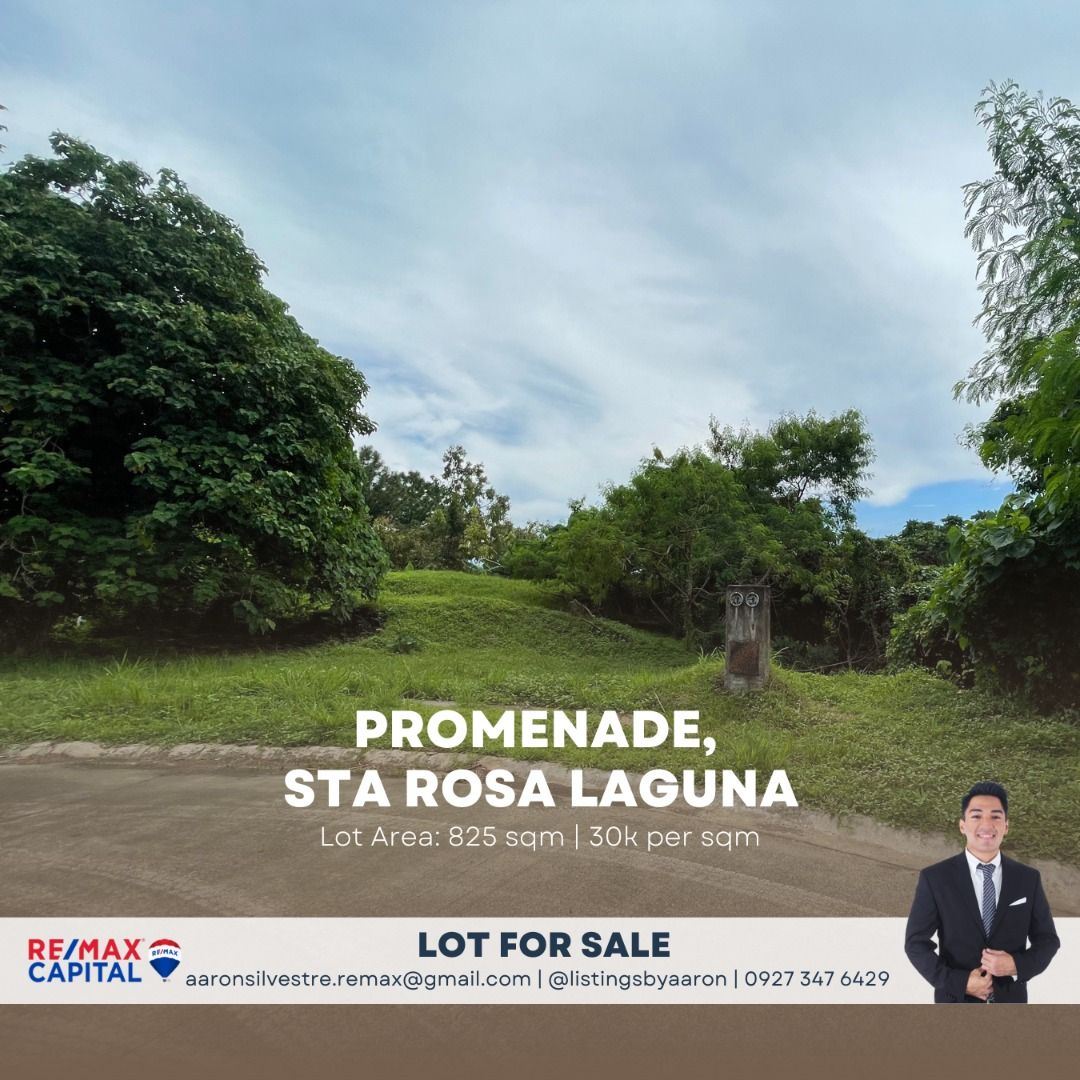 ASE FOR SALE 825 sqm Lot in Promenade, Sta Rosa, Laguna, Property
