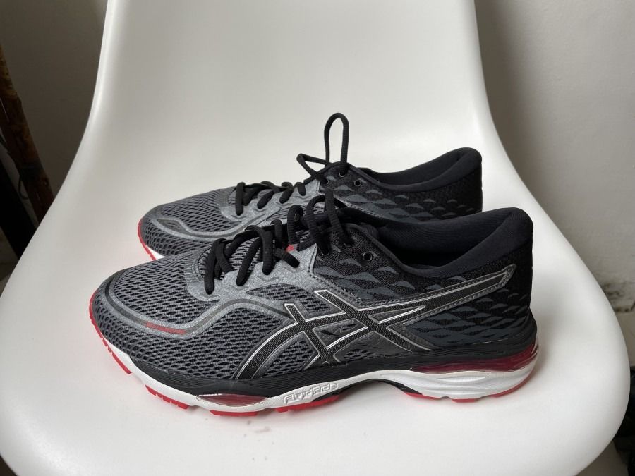Asics Gel Cumulus 19 Black Red Running Shoes Original Authentic