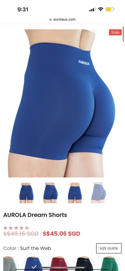 BNIP Aurola Camo Shorts in Dark Blue, Women's Fashion, Activewear on  Carousell