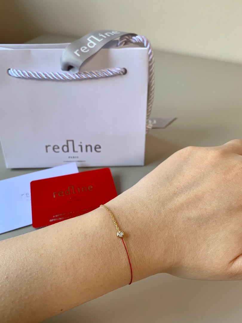 Redline Jewerly - Pure - String-Chain Bracelet For Women with 0.10ct Round  Diamond in Yellow Gold Bezel Setting - Redline