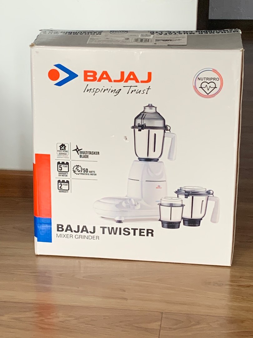 Bajaj Mixer Grinder with 3 Jars TV Home Appliances Kitchen