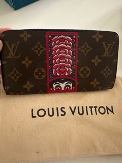 Pre-Owned Louis Vuitton Damier Ebene Zippy Wallet N41661 Round