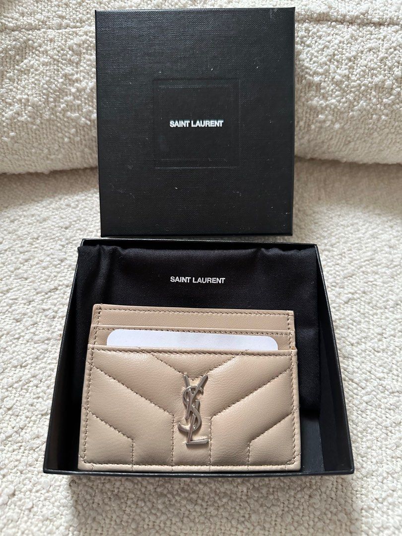 BN Ysl Saint Laurent Ivory monogram Cardholder authentic, Luxury, Bags &  Wallets on Carousell