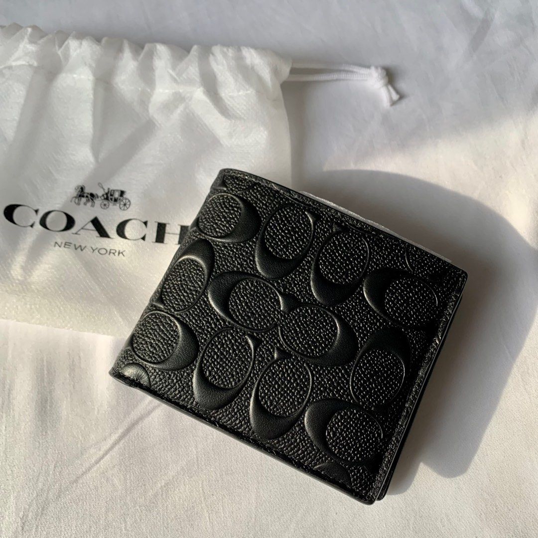 Coach wallet men's sale outlet