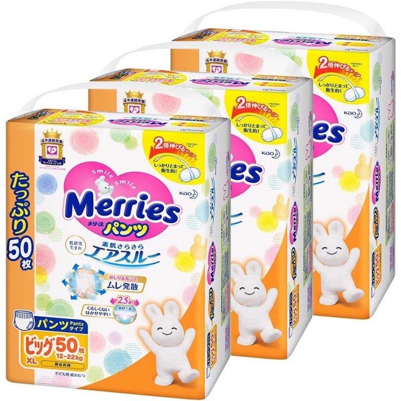 Brand New Merries XL Pants 50pcs, Babies & Kids, Bathing & Changing ...
