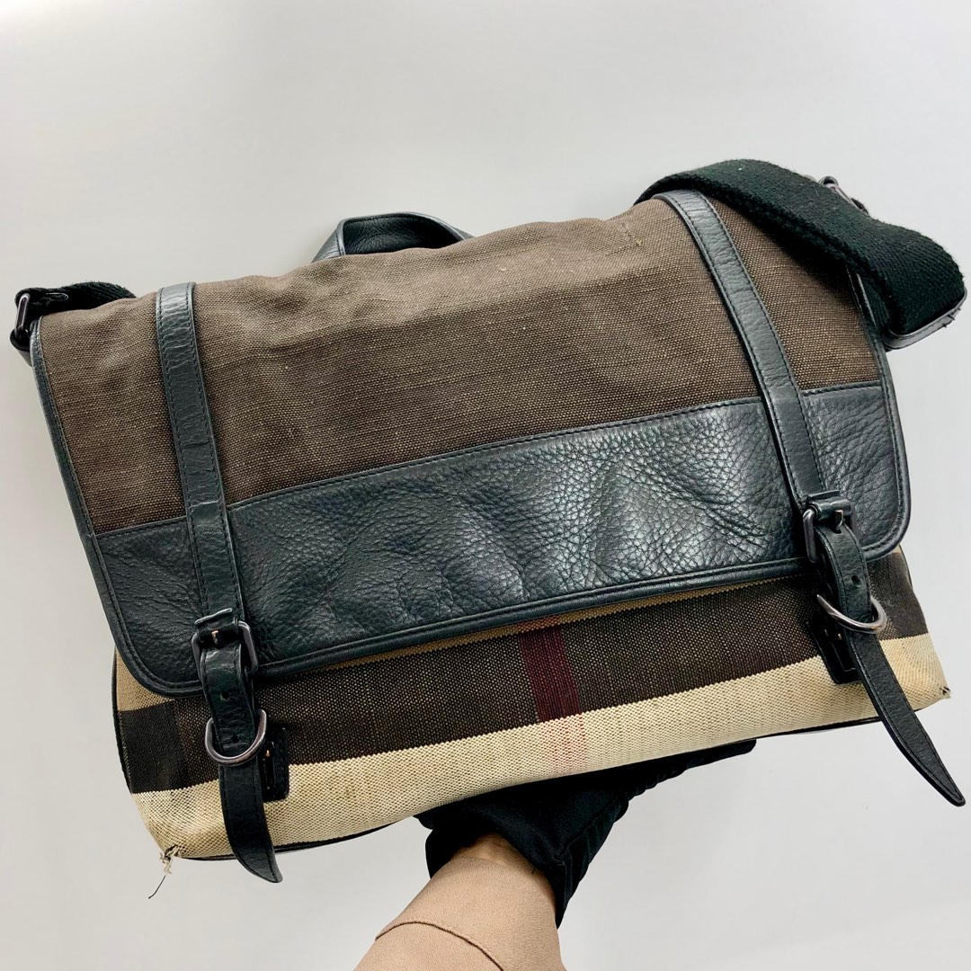 Burberry canvas messenger bag new arrivals