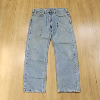 CARHATT Splattered Paint Denim Straight Cut Jean Pant